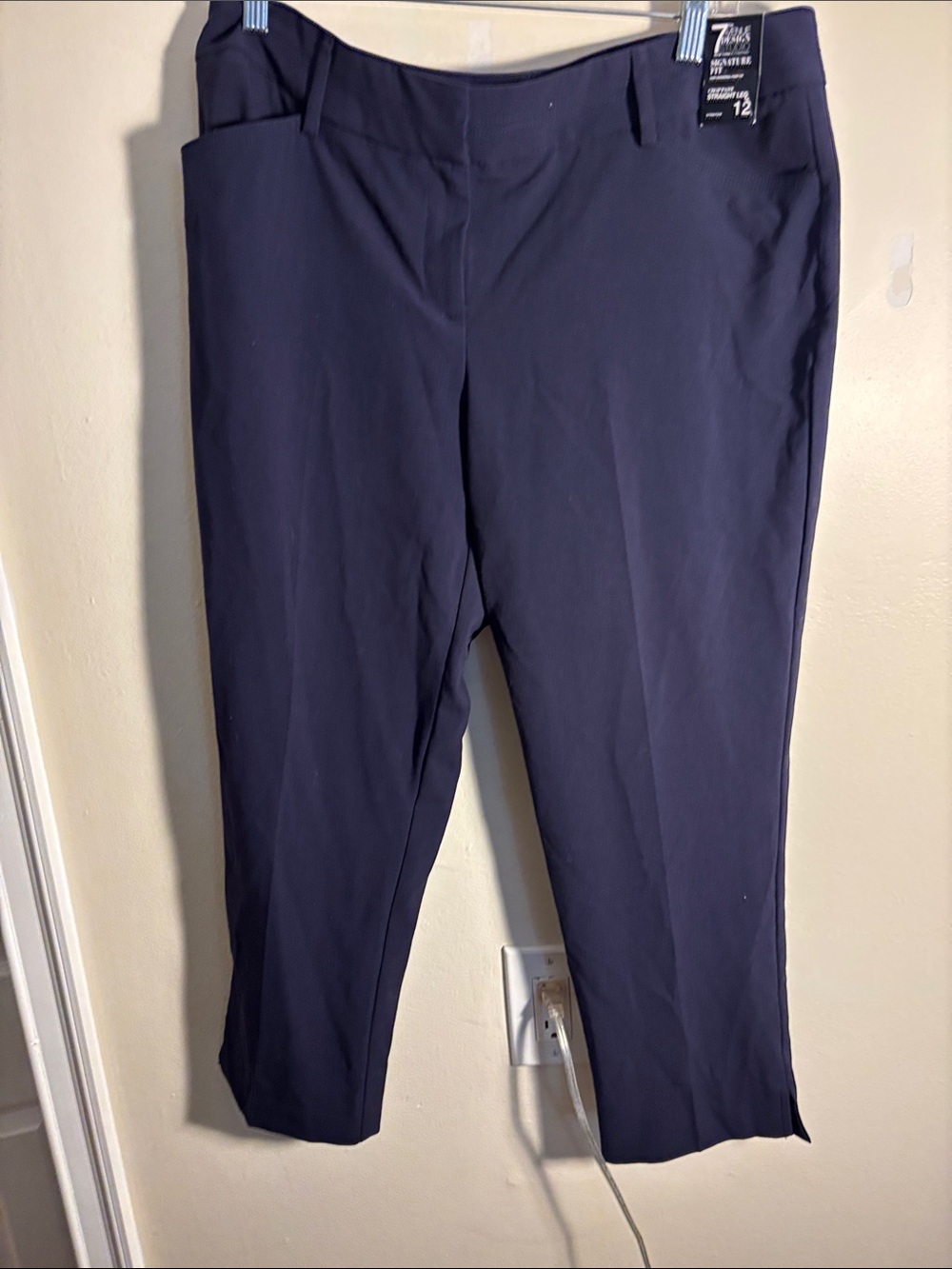 Gloria Vanderbilt Amanda Cropped Ankle Pants - Navy